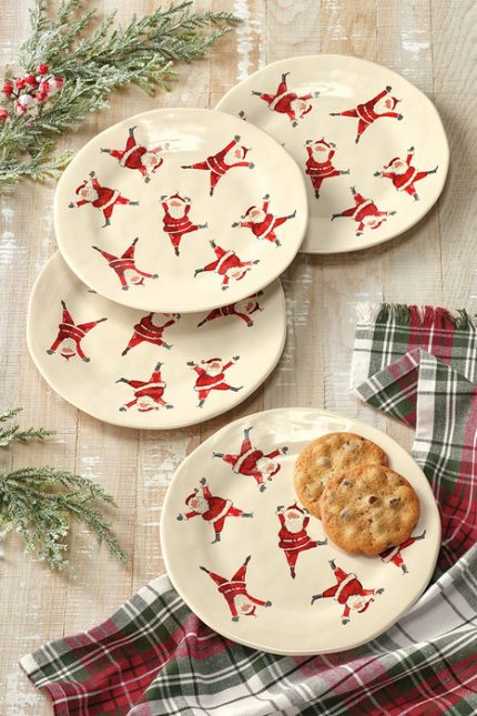 Jolly Cartwheel Plates, Set of 4